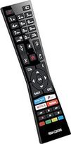 Universalus JVC Smart TV nuotolinio valdymo pulto ir JVC Smart 4K UHD Ultra HD HDR LED LCD televizorių su "Freeview Play YouTube Netflix Prime Video" mygtukais RM-C3338