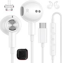 USB C ausinės "Samsung Galaxy A16 A56 A17 A55 A34 S25 S24" ausinės su mikrofonu "iPhone" 17 16e 15 "Pro HiFi" stereofoninės C tipo ausinės "Xiaomi 15 Pixel 10 9a" ausinės su mikrofonu
