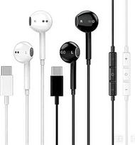 USB C tipo ausinės iPhone 17 16 15 C tipo ausinės su mikrofonu, slopinančios triukšmą Laidinės ausinės iPhone 17 16 15 Pro Max, iPad Pro, Samsung Galaxy S25, S24 Ultra, Pixel 9