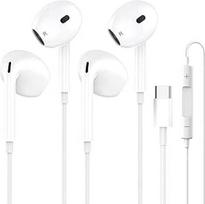 USB C tipo laidinės C tipo ausinės iPhone 16 HiFi stereofoninės triukšmo slopinimo ausinės su mikrofonu ir garsumo valdymu, skirtos Samsung Galaxy S23 S22 S21 S20 iPhone 15/16/Pro, Google Pixel