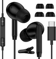 USB-C-Kopfhörer für Samsung Galaxy S25 Ultra S24 S23 S22 S21 A17 A16 A15 A56 A55 A54 A36 A35, Typ C In-Ear-Kopfhörer mit Mikrofon und Lautstärkeregler für iPhone 17, Air, 16e, 15 Pro, Google