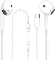 USB-C-Kopfhörer, Typ C, kabelgebunden, für iPhone 16, HiFi-Stereo, Geräuschunterdrückung mit Mikrofon und Lautstärkeregler, für Samsung Galaxy S23, S22, S21, S20, iPhone 15/16/Pro, Google Pixel
