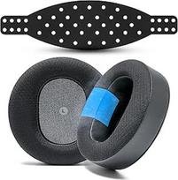 WC modifikacijų rinkinys "Maxwell V2" - vėsinančios gelinės ausų pagalvėlės ir itin platus silikoninis galvos lankelis, suderinamas su "Audeze Maxwell Xbox" ir "PS5", "Wicked Cushions" | Šaldymas ir didesnis komfortas | Juoda