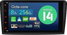 XTRONS 8 colių "Android" automobilinis radijas su jutikliniu ekranu Daugialypės terpės grotuvas su "Android 8.1 Octa Core" daugialypės terpės grotuvu Palaiko TPMS WiFi 4G Bluetooth 5.0 2GB RAM 32GB ROM DAB OBD2 Audi A3/S3/RS3
