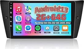 [2+64G] "Android 13" automobilinis radijas BMW E90 E91 E92 E93 2005-2012 su "Wireless Carplay" ir "Android Car" - 9 colių jutiklinio ekrano automobilinis radijas su WiFi GPS Mirror Link DSP FM/RDS radijas SWC+ AHD galinio vaizdo kamera