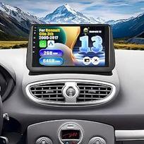 [2+64G] SIXWIN Android 13 automobilinis radijas "Renault Clio" 3. 2005-2017 m. su "Carplay"/"Android Car"/"Mirror Link", 9 colių talpinis jutiklinis ekranas su "WiFi" GPS "Bluetooth" FM/RDS EQ