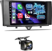 [2G+32G] Automobilinis radijas Mercedes Benz Smart Fortwo 2011-2015, 9 colių Android jutiklinio ekrano automobilinis radijas, belaidis Apple Carplay ir Android automobilis / 1080P / WiFi + AHD galinio vaizdo kamera + mikrofonas