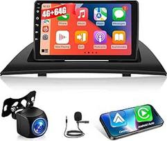 [4G + 64G] "Android" automobilinis radijas BMW X3 E83 2004-2012 su belaidžiu "CarPlay", 9 colių ekrano radijas, "Android" automobilis, "WiFi", GPS, "Bluetooth", FM RDS, SWC + atbulinės eigos kamera, mikrofonas