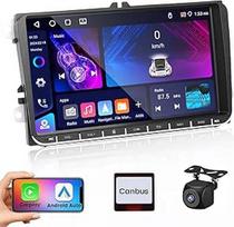 [4G + 64G] Hikity Android Autoraido VW Golf 5 Golf 6 Passat B6 EOS Touran Polo Wireless Carplay Android Car 9 colių radijo navigacija su 32EQ FM/RDS GPS WiFi Bluetooth 1280 x 720 pikselių MIC MIC gale
