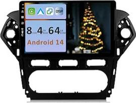 [4GB + 64GB] "Android 14" automobilinis radijas "Ford Mondeo mk4" (2010-2014)-[Integruotas "CarPlay"/"Android Car"/"DSP/GPS]-10.1 colių IPS jutiklinis ekranas CAM+MIC-DAB/Mirror Link/Bluetooth 5.0/AHD/360 kamera/WiFi