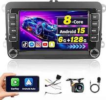 [8Core 6G + 128G] Inefala Android 15 automobilinis radijas VW Golf Passat Tiguan Polo Caddy Touran sėdynė su belaidžiu CarPlay Android automobilis, 7 colių radijo automobilis su GPS WiFi DSP BT RDS / FM SWC Mic atbulinės eigos kamera