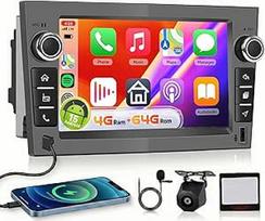 【4+64G】 Hodozzy Carplay Autoradio für Opel Astra Corsa Meriva Zafira mit USB Typ-C Android Autoradio 7 Zoll In-Cell Bildschirm mit Android Auto/WiFi/GPS/RDS/FM/Bluetooth, Grau