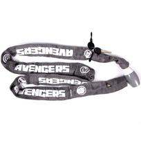 Dviračių užraktas SEVEN Chain Avengers 120cm Black 9226