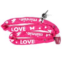 Dviračių užraktas SEVEN Chain Minnie 120cm Pink 9225