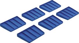 Įrankių nešiojimo dėklo skyrių skirstytuvai | Sustiprintas plastikas | 6 vnt. (70222)