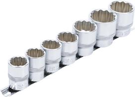 Galvučių rinkinys 12 kampų | 12,5 mm (1/2") | 20 - 32 mm | 7 vnt. (9109)