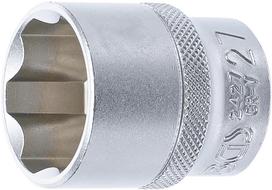 Galvutė šešiakampė | Super Lock | 12.5 mm (1/2") | 27 mm (2427)