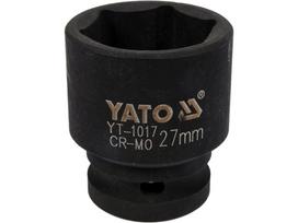 Galvutė smūginė šešiakampė | 12,5 mm (1/2") | 27 mm (YT-1017)