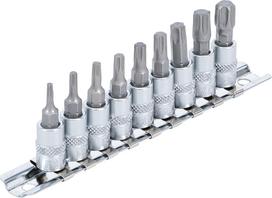 Įpresuotų antgalių rinkinys | 6.3 mm (1/4") | T-Star (Torx) T10 - T50 | 9 vnt. (2164)