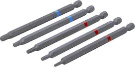 Antgalių rinkinys | 6,3 mm (1/4") | hex šešiakampis, T-Star (Torx) | 110 mm | 5 vnt. (4836)