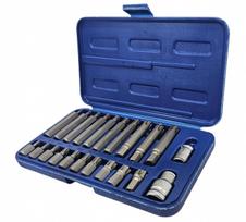 Antgalių rinkinys | 10 mm (3/8") storis | Spline (Ribe) | 22 vnt. (RB21S)