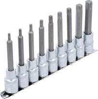 Įpresuotų antgalių rinkinys | 12.5 mm (1/2") | T-Star (Torx) T20 - T60 | 9 vnt. (5177)