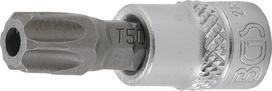 Antgalis įpresuotas į galvutę | 6.3 mm (1/4") | T-star su skyle (Torx) T50 (2165-T50)