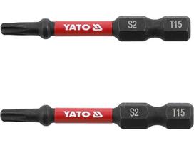 Antgaliai smūginiai | 6,3 mm (1/4") | S2 | T-Star (Torx) T15 | 2 vnt. (YT-78052)