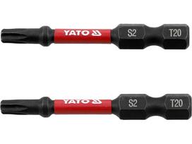 Antgaliai smūginiai | 6,3 mm (1/4") | S2 | T-Star (Torx) T20 | 2 vnt. (YT-78053)