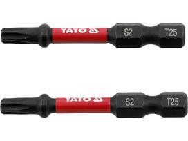 Antgaliai smūginiai | 6,3 mm (1/4") | S2 | T-Star (Torx) T25 | 2 vnt. (YT-78054)