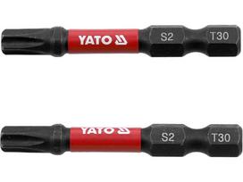 Antgaliai smūginiai | 6,3 mm (1/4") | S2 | T-Star (Torx) T30 | 2 vnt. (YT-78056)