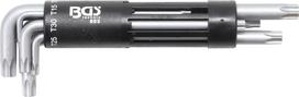 L tipo raktų rinkinys | ilgi | T-Star su skylutėm (Torx) T10 - T50 | 8 vnt. (805)