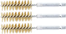 Žalvariniai šepečiai vamzdeliams | 15 mm | 6,3 mm (1/4") | 3 vnt. (3078-15-M)