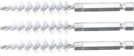 Nailono šepečiai vamzdeliams | 12 mm | 6,3 mm (1/4") | 3 vnt. (3078-12-N)