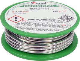 Lydmetalis be švino | Ø 2.5 mm | 100g (76858)