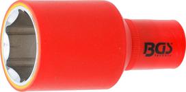 Izoliuota galvutė ilga | šešiakampė | 12,5 mm (1/2") VDE | 32 mm (72082)