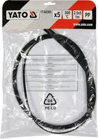 Plastiko suvirinimo juosta | polipropilenas (PP) | 2.5X5 mm | 5х1m / 5 vnt. (YT-82303)