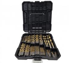 Grąžtų metalui rinkinys | HSS 4241 | titano nitridas | 1 - 10 mm | 107 vnt. (DB107S)