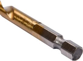 Grąžtas metalui su Hex 6.3 mm (1/4") galu HSS-TiN | 7.5 mm (YT-44767)