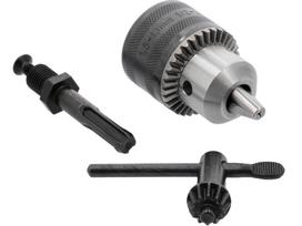 Grąžto griebtuvas su raktu ir SDS adapteriu | 1,5-13 mm | 1/2"-20UNF (YT-820302)