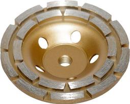 Deimantinis šlifavimo diskas | lėkštės tipo | dviejų eilių | M14x125 mm (DR0125B)