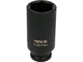 Galvutė smūginė šešiakampė ilga | 12,5 mm (1/2") | 27 mm (YT-1047)