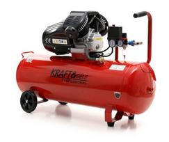Oro kompresorius su alyvos siurbliu KD1480, 100L, 2 stūmokliai + separatorius, 530 l/min, 3 kW, 230 V