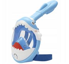 Vaikiška pilno veido nardymo kaukė AquaShark, 180°