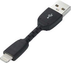 Renkforce iPad/iPhone/iPod Datenkabel/Ladekabel [1x USB 2.0 Stecker A - 1x Apple Dock-Stecker Lightning] 0.05 m Schwarz Renkforce (1420056)