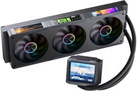 Jonsbo TF3-360SCB AiO Wasserkühlung, ARGB, 3,5” + 3x 3,38” LCD - 360mm, schwarz | WASE-957 | 6970620555034
