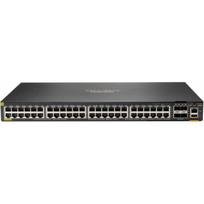 Switch HP HPE Aruba 6300F - Switch - L3 - managed - 48 x 10/100/1000 (PoE+) + 4 x 50 Gigabit Ethernet SFP56 - Przepływ powietrza z przodu do tyłu - możliwość montażu w szafie - PoE+ - zgodny z TAA | JL665A#ABB | 190017339528
