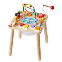 Vevor Veiklos stalas, 8-in-1 Montessori medinis mokymosi stalas, 32x32x46,5 cm