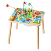 Vevor Veiklos stalas, 13-in-1 Montessori medinis mokomasis stalas, 45x38x54.5 cm