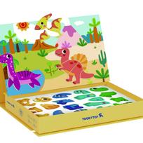  TOOKY TOY magnetinė dėlionė Dinozaurų dėlionė